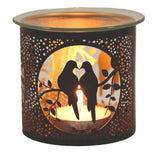 Doves black tealight burner