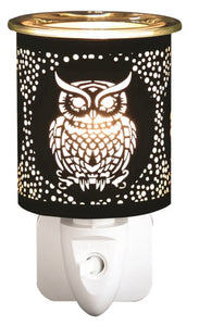 Owl Black Plug In Wax Melter