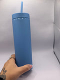 Matte Pastel Cold Cup with Straw – Reusable Iced Drink Tumbler