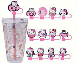 Cute Straw Toppers for Tumblers & Iced Coffee Cups – Reusable Drink Accessories
