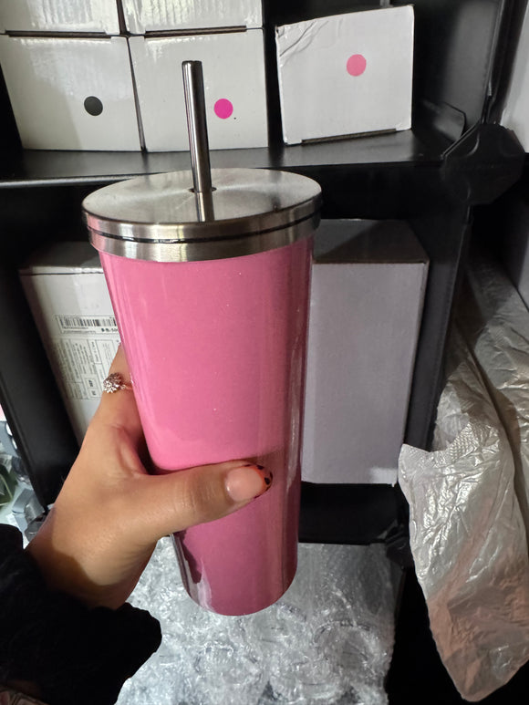 20oz Glitter Thermal Stainless Steel Cups – Blank Skinny Tumblers Ready for Full Wraps