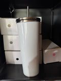 20oz Glitter Thermal Stainless Steel Cups – Blank Skinny Tumblers Ready for Full Wraps