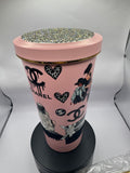 CC Thermal Pink Rhinestone Cup Waffle
