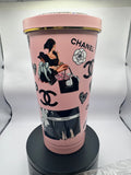 CC Thermal Pink Rhinestone Cup Waffle