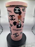 CC Thermal Pink Rhinestone Cup Waffle