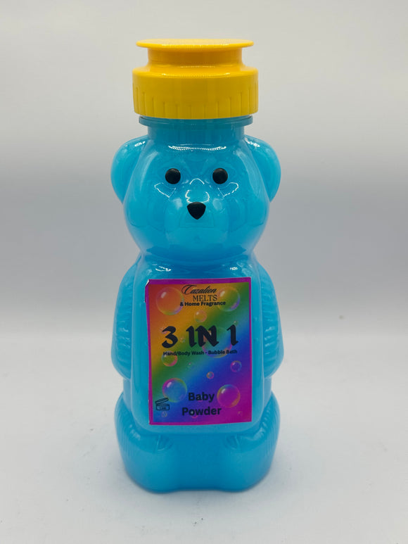 🐻 Bear Essentials
3 in 1 Wash / Bubble Bath
(Hand • Body • Bath)