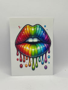 Rainbow Lip Drip UVDTF Wrap