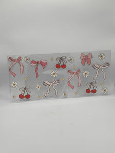 Bows Cherry Daisies UVDTF Wrap