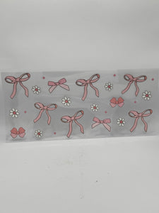 Bows Daisies UVDTF Wrap
