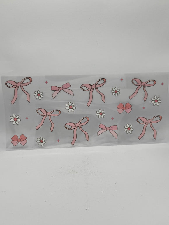 Bows Daisies UVDTF Wrap
