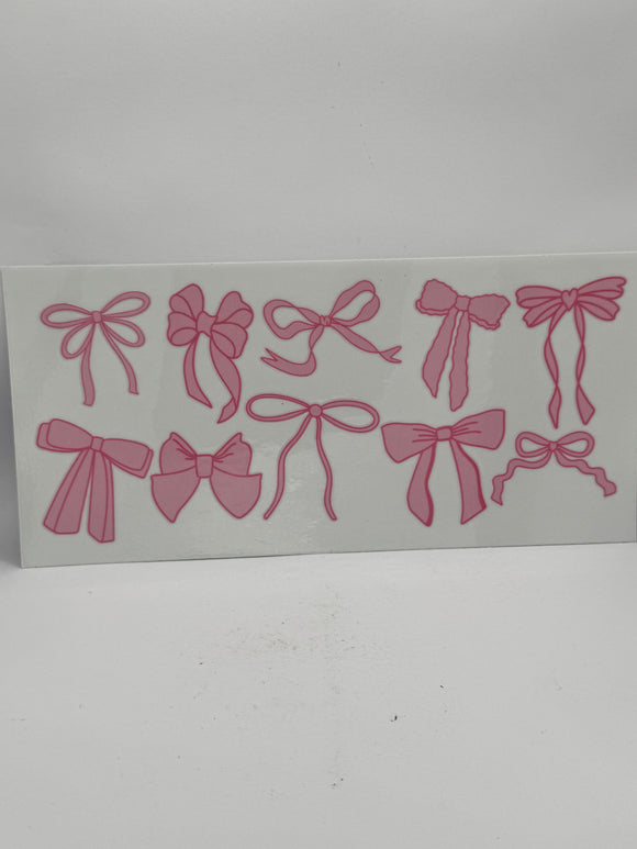 Pink Bows Uvdtf Wrap